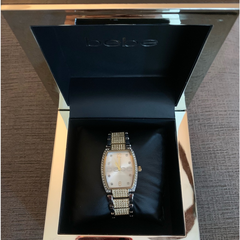 Womens Bebe Tank Style Watch